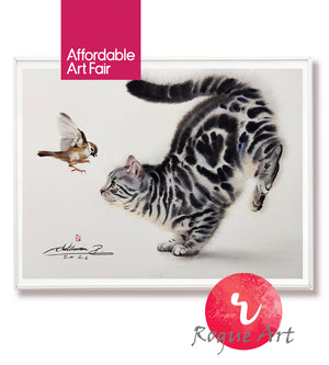 Silver Tabby Cat - Play