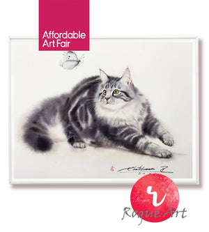 Silver Tabby Cat - Pounce
