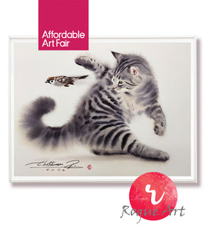 Silver Tabby Cat - Stretch